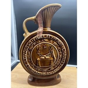 Vintage 1968 Elks B.P.O.E. Jim Beam Whiskey Decanter